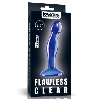 Lovetoy Flawless Clear Prostata Plug Blau 3,9 cm