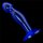 Lovetoy Flawless Clear Prostata Plug Blau 3,9 cm