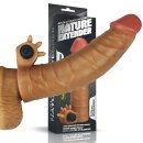 Lovetoy vibrierender Silikon Extender Braun