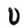 Hoodlum 16" U-Shaped Dong Black