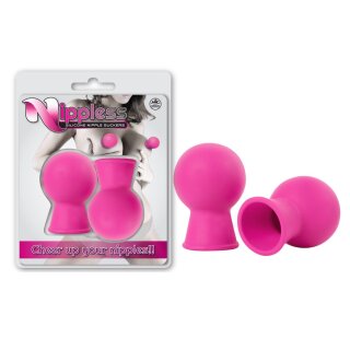 Nippless Silicone Nipple Sucker Set Of 2Pcs Pink
