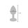 TOYTOY The Glider Vibro Anal Plug Silver S 2,8 cm