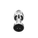 TOYTOY The Glider Vibro Anal Plug Silver M 3,4 cm
