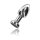TOYTOY The Glider Vibro Anal Plug Silver M 3,4 cm