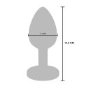 TOYTOY The Glider Vibro Anal Plug Silver L 4.1 cm