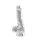 Clear Dildo w. Balls 6 inch - 16 cm