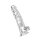 Clear Dildo w. Balls 8 inch - 22.5 cm