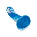 CalExotics Twisted Ribbed Probe Blue 14 cm