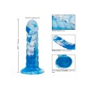 CalExotics Twisted Ribbed Probe Blue 14 cm