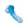 CalExotics Twisted Ribbed Probe Blue 14 cm