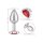 CalExotics Jewel Small Ruby Heart  Plug 3,25 cm