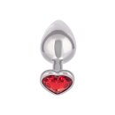 CalExotics Jewel Large Ruby Heart Plug 3,25 cm
