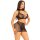 Leg Avenue Halter Crop Top und Minirock Onesize schwarz