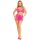 Leg Avenue Halter Crop Top und Minirock Onesize pink