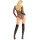 Leg Avenue Open cup crotchless teddy schwarz O/S