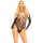 Leg Avenue Crotchless teddy with halter schwarz O/S