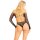 Leg Avenue Crotchless teddy with halter schwarz O/S