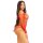 Leg Avenue Crotchless Teddy mit Halfter rot O/S