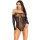 Leg Avenue Off the shoulder teddy schwarz O/S