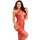 Leg Avenue Netz Bodystocking mit Herzen Onesize rot