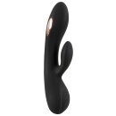 XOUXOU E-Stim Reizstrom Rabbit Vibrator schwarz