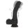 Naked Addiction shock vibrator with suction cup strap-on compatible black