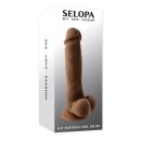 Selopa Gefühlsechter Dildo dunkel 16,5 cm