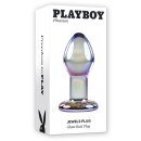 Playboy Jewels Analplug transparent 3,4 cm