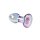 Playboy Jewels anal plug transparent 3.4 cm