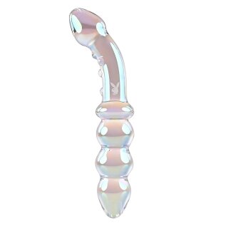 Playboy Jewel Double-sided transparent glass dildo