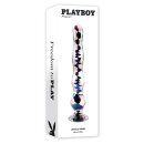 Playboy Jewels wall massage glass dildo transparent