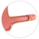 Real Manly Hollow Realistic Dildo Body Suit L/XL