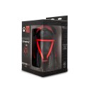 Prowler Roped Up Rover leather dog with red bondage rope and black eye mask