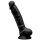 SILEXD Dildo Dual Density Silicone Model 1 Black 17,5 cm