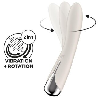 Satisfyer Spinning Vibe 1 Stimulator - 11 x 3cm Cream