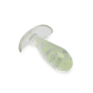 Kiotos Glass Anal Plug Glow in the Dark 3,1 cm