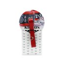 Kiotos Leather Collar Mini O-Ring Red