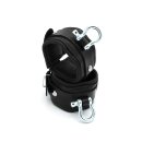 Kiotos Leather Handcuffs with Metal Shackle