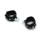Kiotos Leather Handcuffs with Metal Shackle