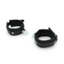 Kiotos Leather Ankle cuffs with Metal Shackle