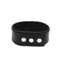 Kiotos Leather Push Button Collar with Metal Shackle