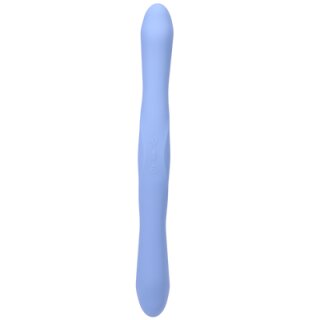 Doc Johnson Duet Double Ended Vibrator with Wireless Remote - Periwinkle
