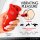 XR Brands Kiss and Tell Silicone Kissing and Vibrating Clitoral Stimulator Red