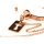 XR Brands Cuffed Locking Bracelet and Key Necklace - Rose Gold