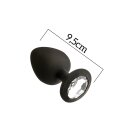 Attraction Mai No. 49 Anal Plug with Stone L black