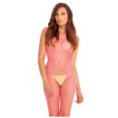 Industrial Net Suspender Bodystocking Pink, OS