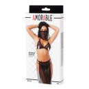 Amorable by Rimba Belly Dancer Set 4 pieces Black One Size