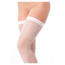 Amorable by Rimba Fishnet Stockings One Size White