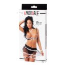 Amorable by Rimba Waitress Uniform (6 pieces) Black / White M/L