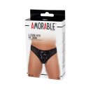 Amorable by Rimba Transparenter G-String mit Lackoptik Einheitsgröße Schwarz
